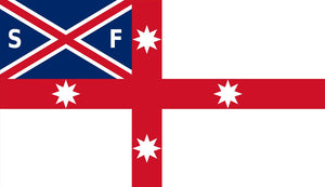 AUST COLONIAL C.1823 Flag Sticker - Design Your Own Stickers