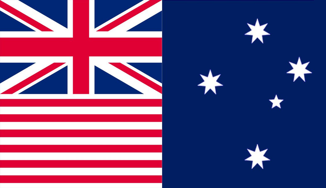 AUST FEDERAL 1900 Flag Sticker - Design Your Own Stickers