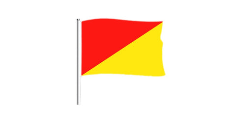 Red and Yellow Diagonal - Design Your Own Stickers