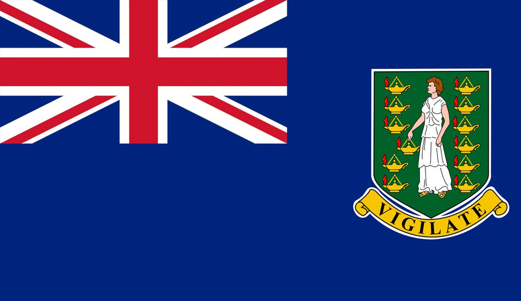 British Virgin Islands Flag Sticker - Design Your Own Stickers