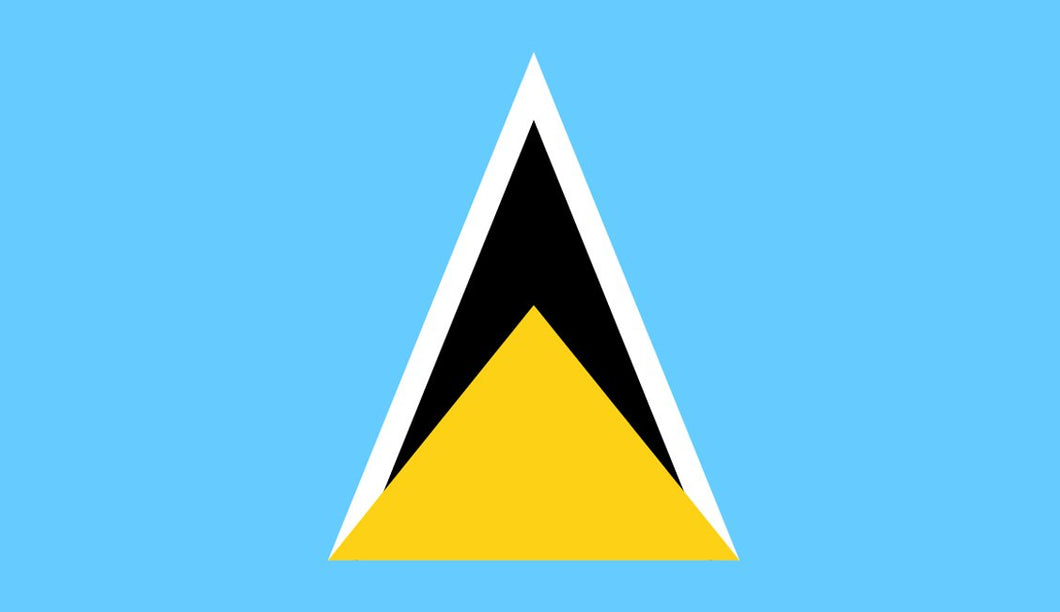 Saint Lucia Flag Sticker - Design Your Own Stickers