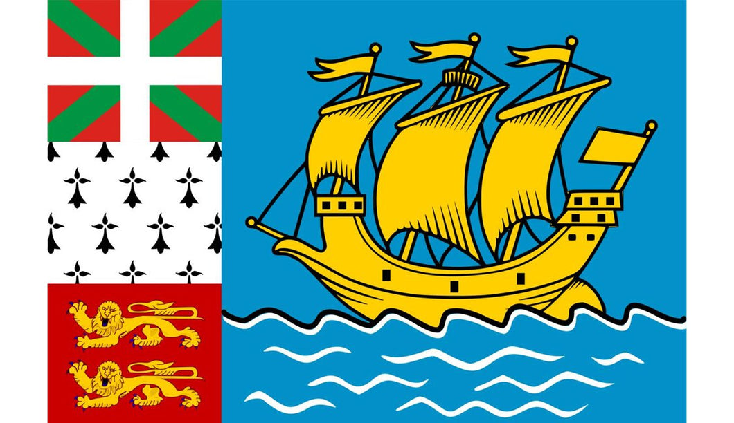 Saint Pierre and Miquelon Flag Sticker - Design Your Own Stickers