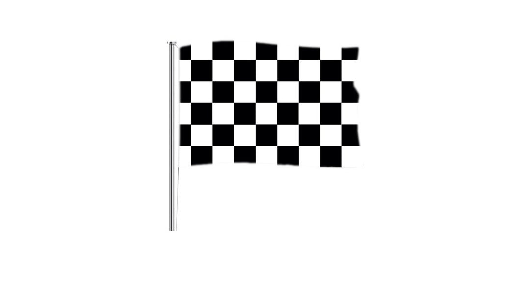 Black and White chequered - Design Your Own Stickers