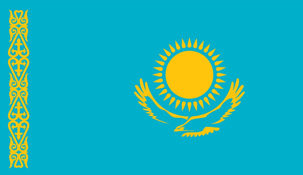 Kazakhstan Flag Sticker - Design Your Own Stickers