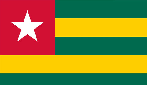 Togo Flag Sticker - Design Your Own Stickers